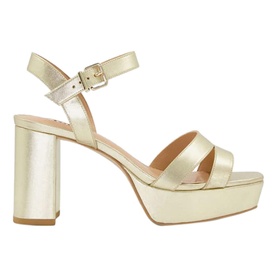 Molten Leather Block Heels