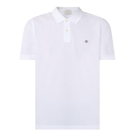Shield Logo Pique Polo Shirt