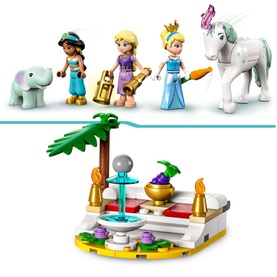 Lego Disney Princess Enchanted Journey set with Jasmine, Rapunzel and Cinderella mini-figures, elephant, unicorn and tropical scene. 320 pieces
