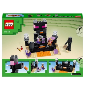 LEGO Minecraft The End Arena set 21242, multicoloured building toy with Enderman, skeleton and arena figures, 252 pieces