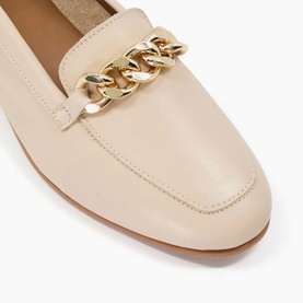 Goldsmith Chain-Trim Leather Loafers
