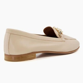 Goldsmith Chain-Trim Leather Loafers
