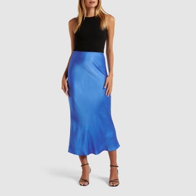 Portia Bias Midi Skirt