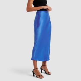 Portia Bias Midi Skirt