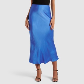 Portia Bias Midi Skirt