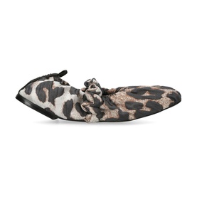 Soft Square Toe Scrunchie Flats