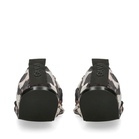 Soft Square Toe Scrunchie Flats