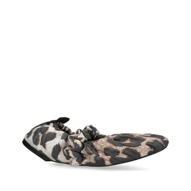 Soft Square Toe Scrunchie Flats
