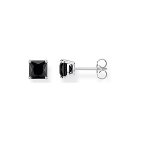 Black Stone Ear Studs