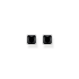 Black Stone Ear Studs