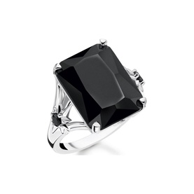 Black Stone Star Ring