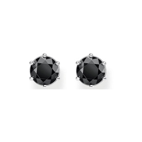 Black Stone Ear Studs