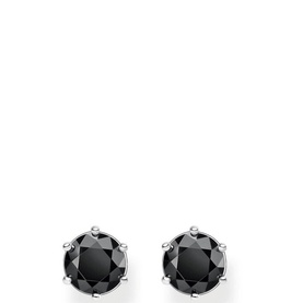 Black Stone Ear Studs