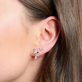 Charming Polar World Snowflake Earring