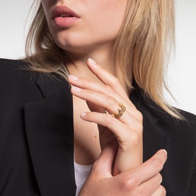 Gold Crown Ring