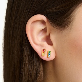 Rainbow Heritage Stone Alternate Stud Earrings