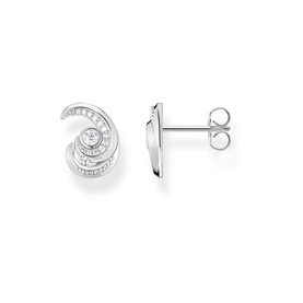 Wave Sterling Silver Stud Earrings