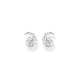 Wave Sterling Silver Stud Earrings