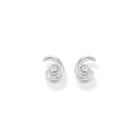 Wave Sterling Silver Stud Earrings