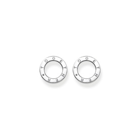 Together Circles Sterling Silver Stud Earrings