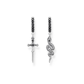 Rebel At Heart Sword & Snake Earrings