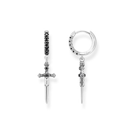 Rebel At Heart Sword & Snake Earrings