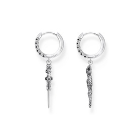 Rebel At Heart Sword & Snake Earrings