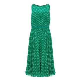 Della Spot Print Fit and Flare Dress