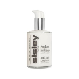 Sisley Ecological Compound 125ml serum in clear pump bottle with white and silver packaging
