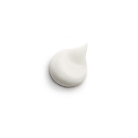 Sisley Ecological Compound serum texture swatch, smooth white cream drop showing fluid, lightweight consistency