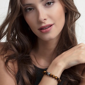 Skull with Lily Power Bracelet