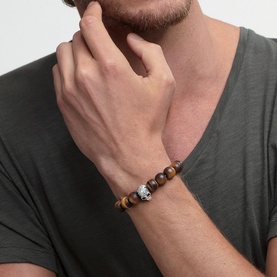 Skull with Lily Power Bracelet