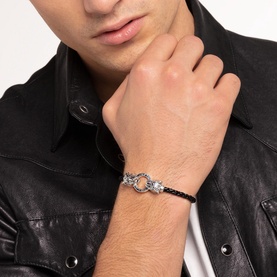 Rebel At Heart Tiger Leather Bracelet