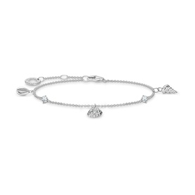 Shells Bracelet with White Stones