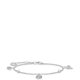 Shells Bracelet with White Stones