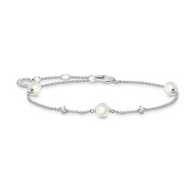 White Stones & Pearls Bracelet