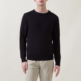 Crew Neck Merino Wool Sweater