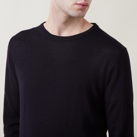 Crew Neck Merino Wool Sweater