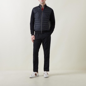 Hybrid Padded Zip-Through Sweatshirt