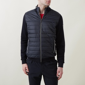 Hybrid Padded Zip-Through Sweatshirt