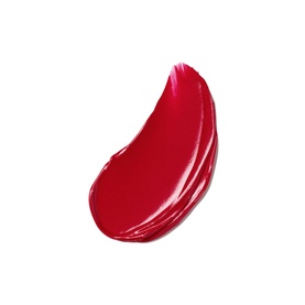 Est&eacute;e Lauder Pure Color Cr&egrave;me Lipstick in Carnal, 3.5g &mdash; deep red creamy texture swatch