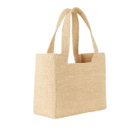 Logo Font Medium Raffia Tote