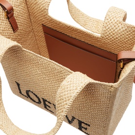 Logo Font Medium Raffia Tote