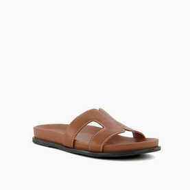 Loupa Topstitch-Detail Flat Sandals
