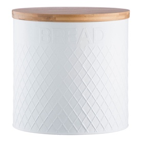 Embossed White Bread Bin