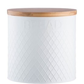Embossed White Bread Bin