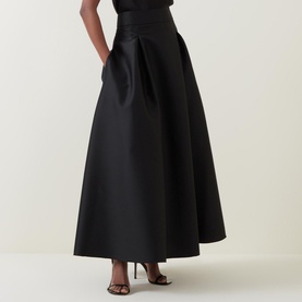 Halston Taffeta Maxi Skirt