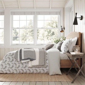 Star Woven Throw Grey