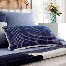 Denim Look Duvet Set Blue