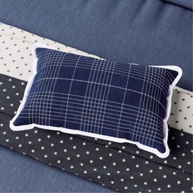 Denim Look Duvet Set Blue